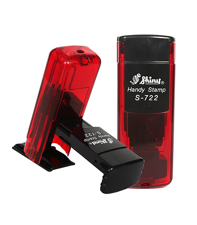 Shiny Automatic Pocket Refillable Foldable Stamp ( Medium Size )
