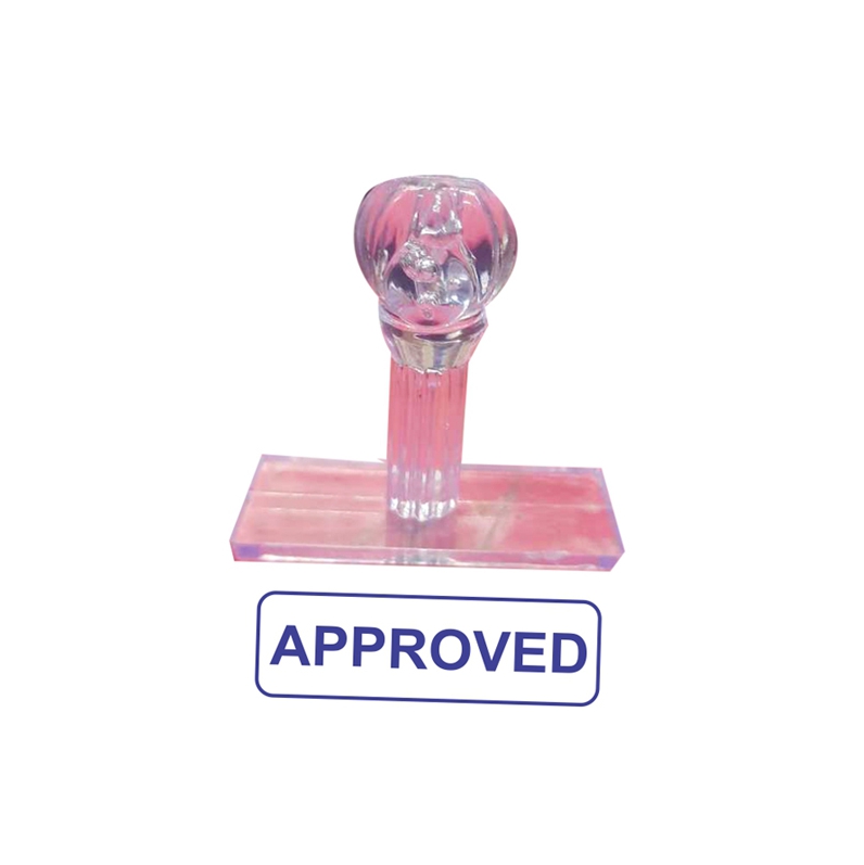 Crystal Rectangle Manual Stamp (Medium Size)